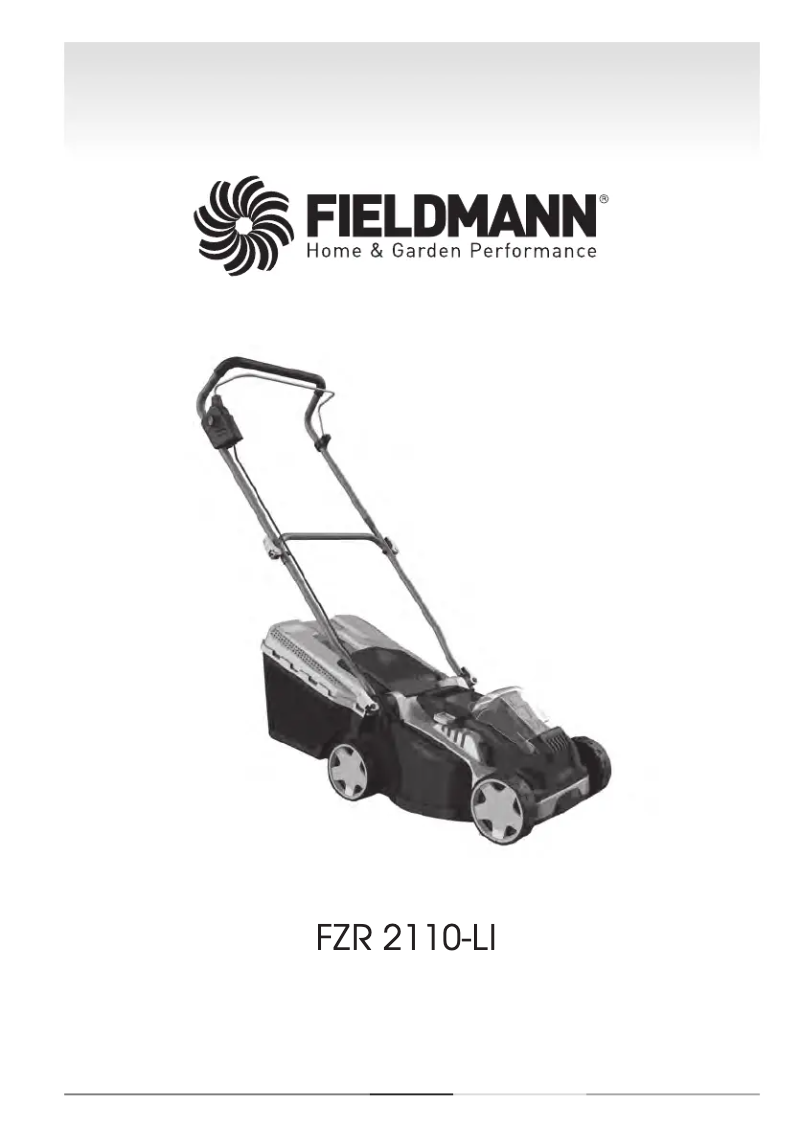 Page 1 de la notice Manuel utilisateur Fieldmann FZR 2110-Li