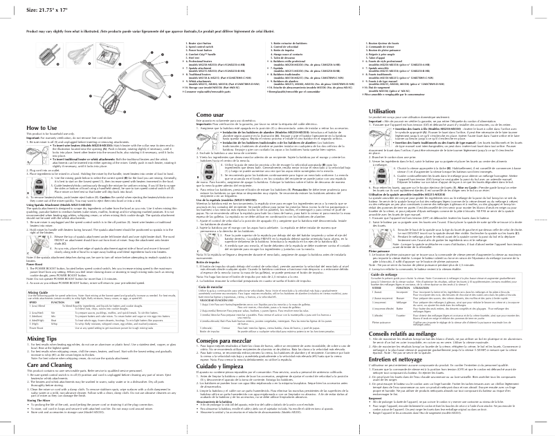 Page 1 de la notice Manuel utilisateur Black & Decker PowerPro MX217