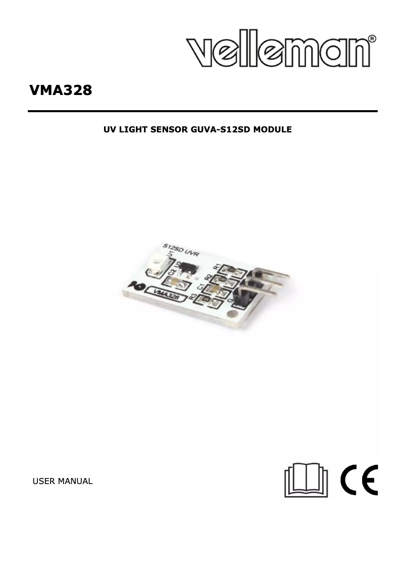 Page 1 de la notice Manuel utilisateur Velleman VMA328