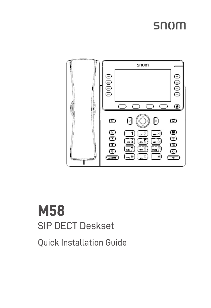 Imagen de la primera página del manual del dispositivo M58