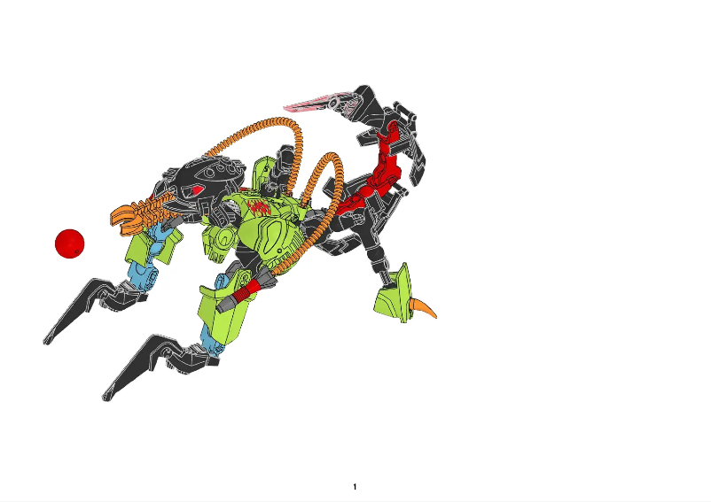 Page 1 de la notice Manuel utilisateur Lego Hero Factory 6227