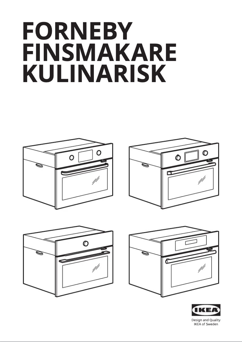 Page 1 de la notice Manuel utilisateur Ikea FORNEBY 905.577.87