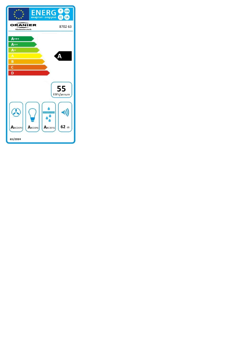Page 1 de la notice Manuel utilisateur Oranier Meba² 60 S