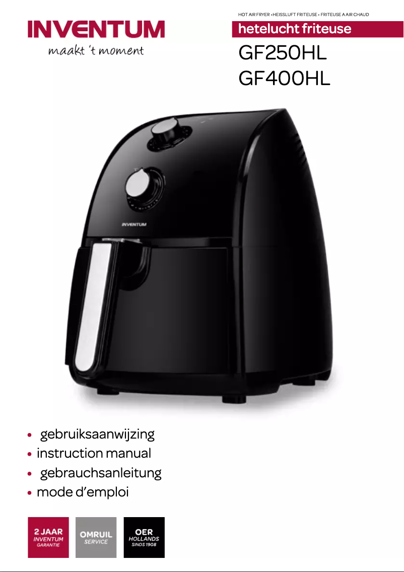 Page 1 de la notice Manuel utilisateur Inventum GF400HL