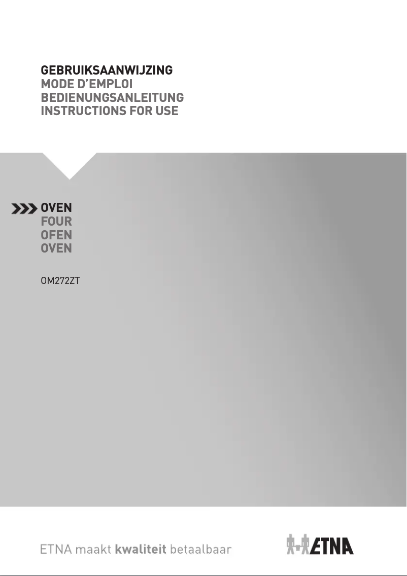 Page 1 de la notice Manuel utilisateur Etna OM272ZT