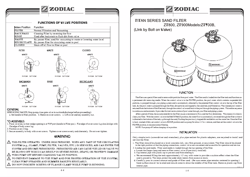 Página 1 del manual Manual de usuario Zodiac ZT650