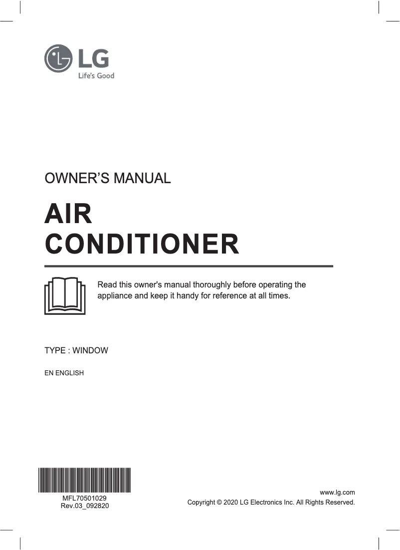 Page 1 de la notice Manuel utilisateur LG LA100FC