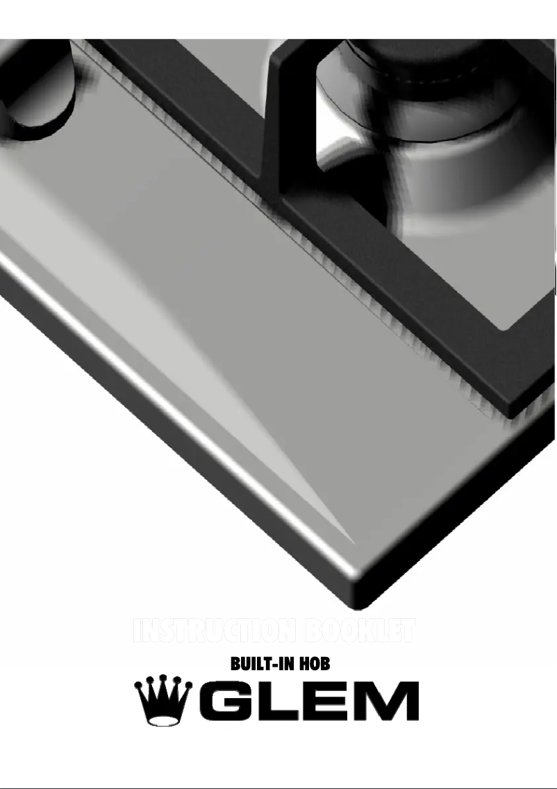 Page 1 de la notice Manuel utilisateur Glem Gas GTL968IX