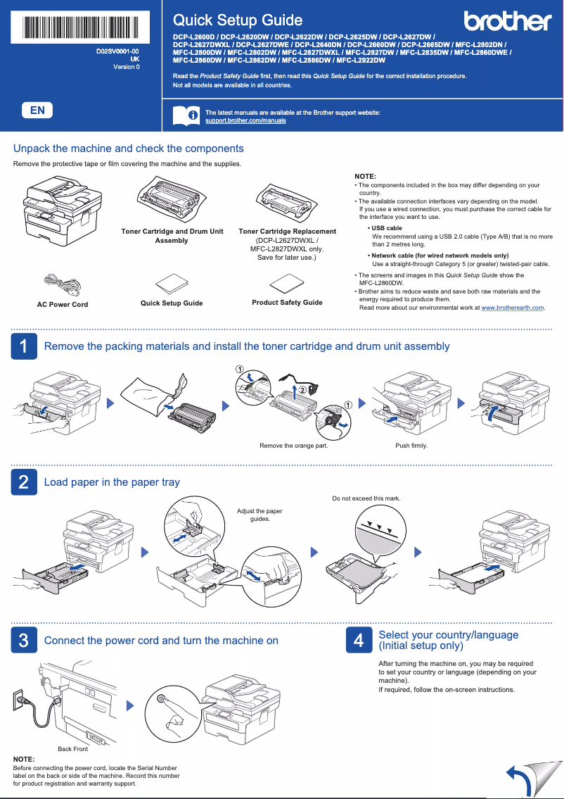 Página 1 del manual Manual de usuario Brother MFC-L2835DW