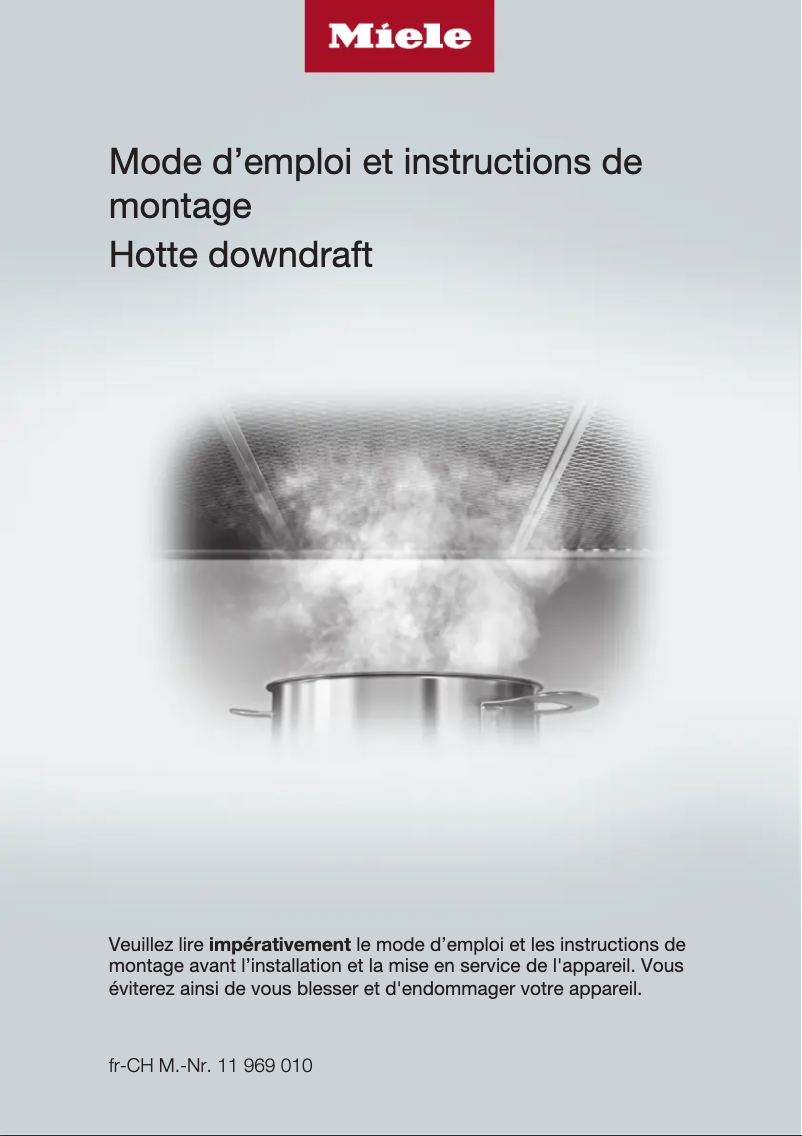 Page 1 de la notice Mode d'emploi Miele DAD 4940