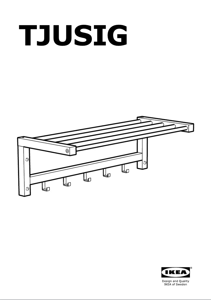 Page 1 de la notice Manuel utilisateur Ikea TJUSIG (wall)