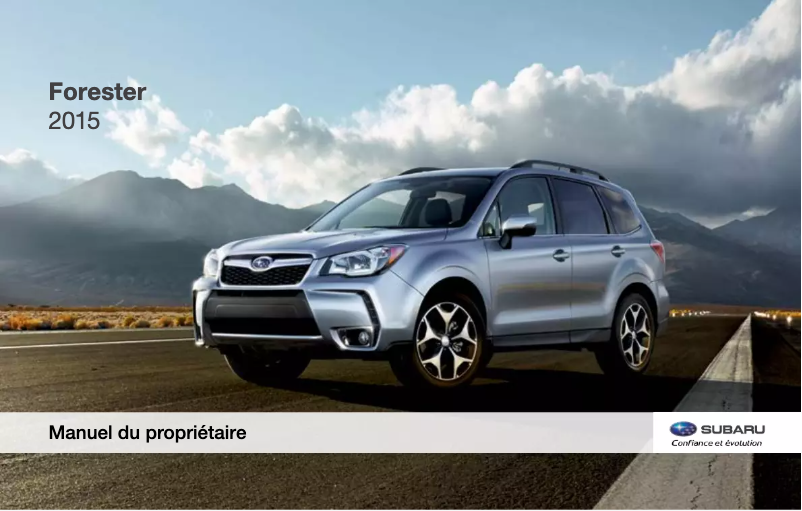 Page 1 de la notice Manuel utilisateur Subaru Forester (2015)