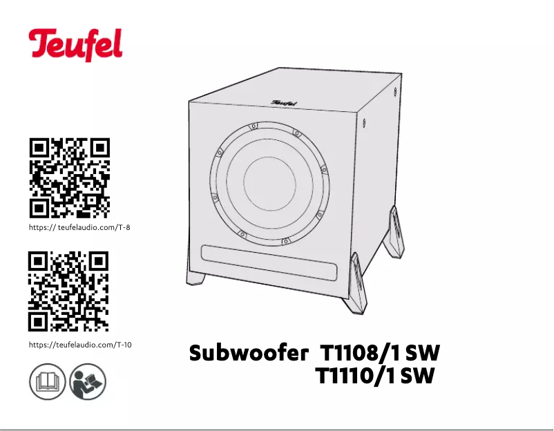 Page 1 de la notice Guide de démarrage rapide Teufel Cinebar Duett Power Edition