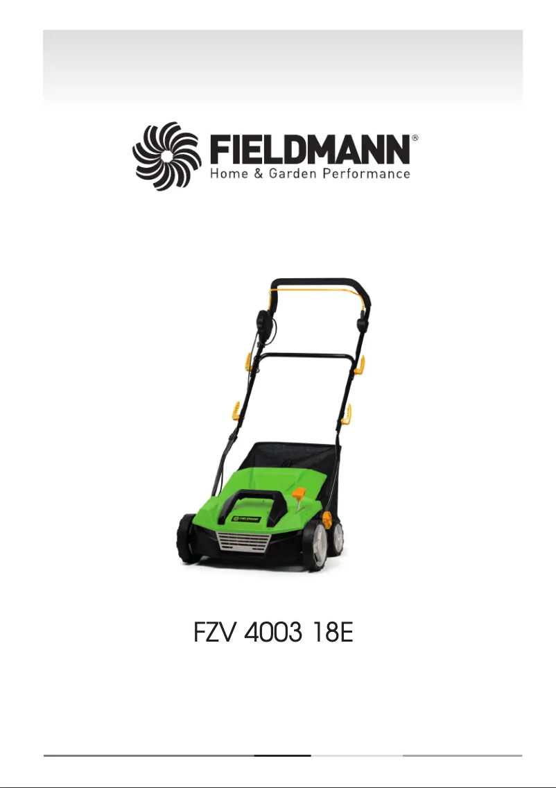 Page 1 of the manual User Manual Fieldmann FZV 4003-18E