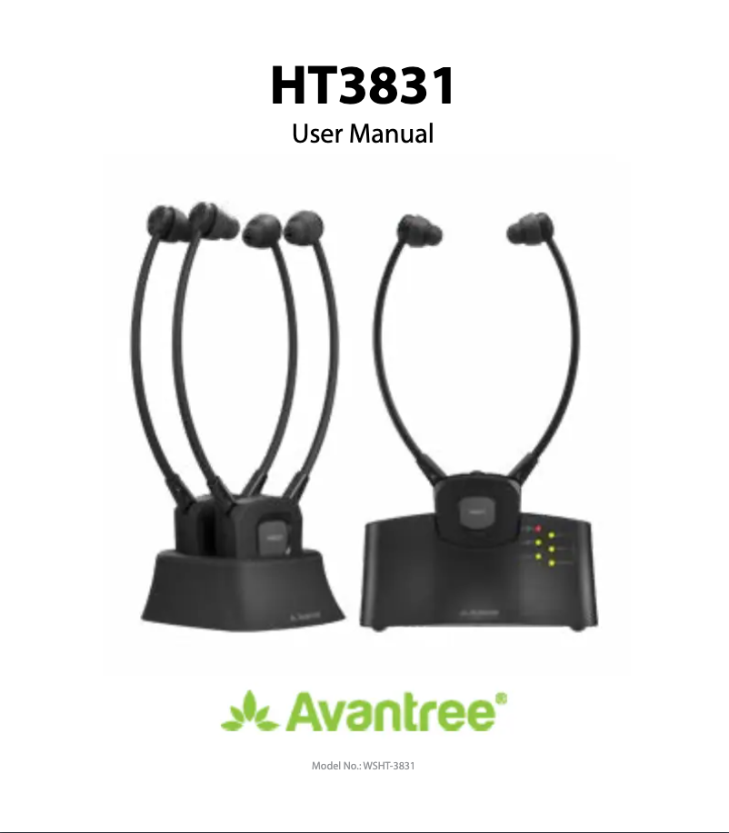Page 1 de la notice Manuel utilisateur Avantree HT3831