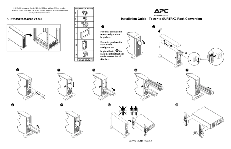 Página 1 del manual Manual de usuario APC Smart-UPS SURTRK2