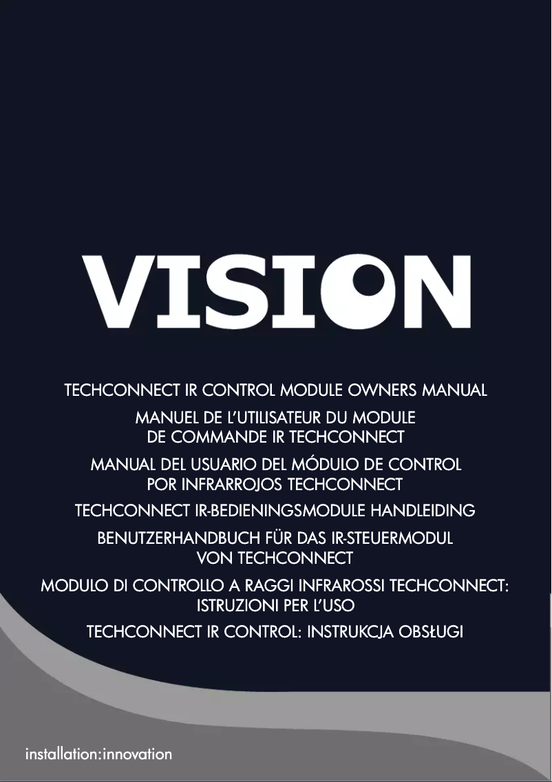 Página 1 del manual Manual de usuario Vision TC2-CTL1