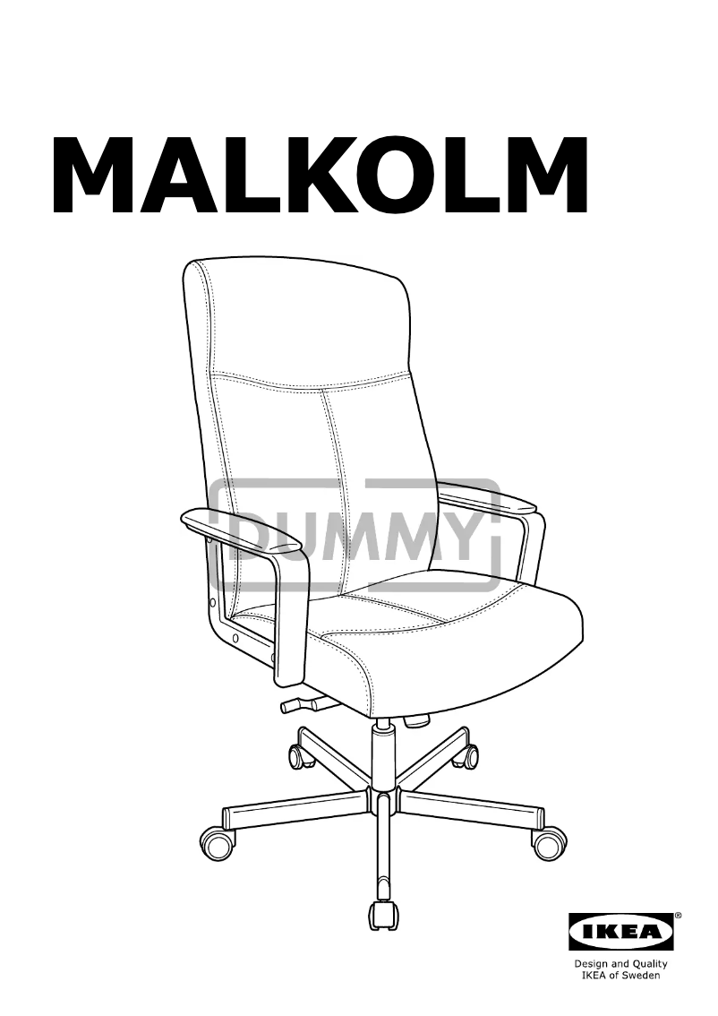 Page 1 de la notice Manuel utilisateur Ikea MALKOLM