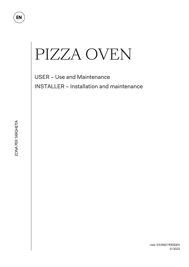 Page 1 de la notice Manuel utilisateur Ilve 645SZTCT4BK