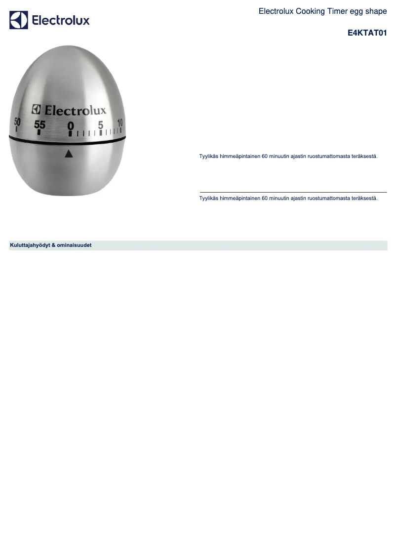 Página 1 del manual Manual de usuario AEG E4KTAT01