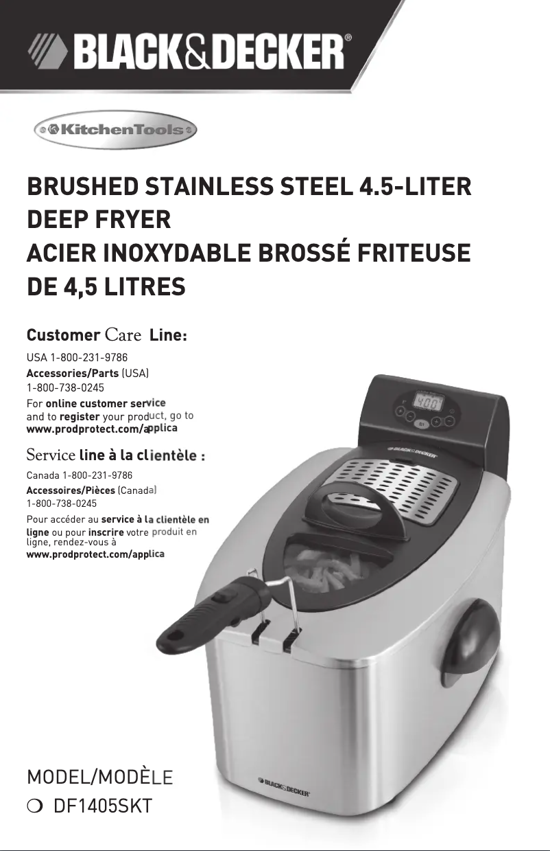 Page 1 de la notice Manuel utilisateur Black & Decker DF1405SKT