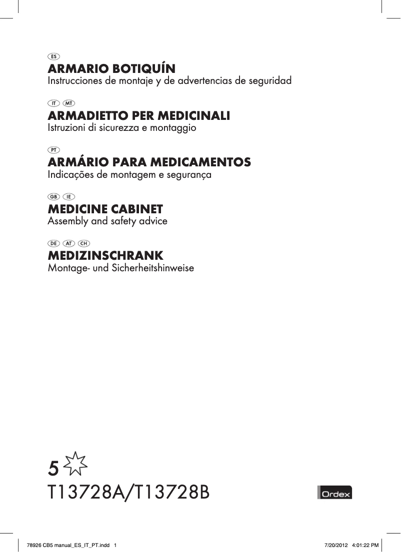 Page 1 de la notice Manuel utilisateur Ordex IAN 111038