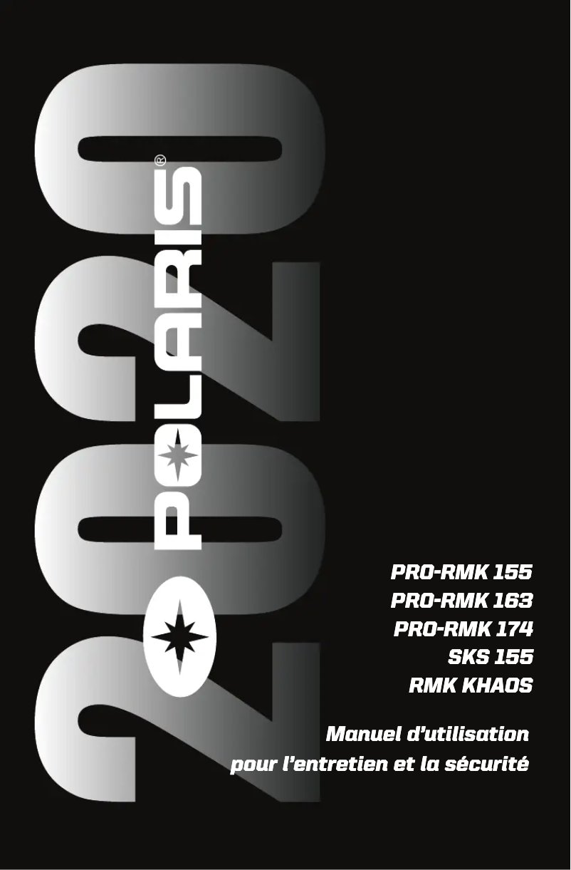Página 1 del manual Manual de usuario Polaris Pro-RMK 163 (2020)