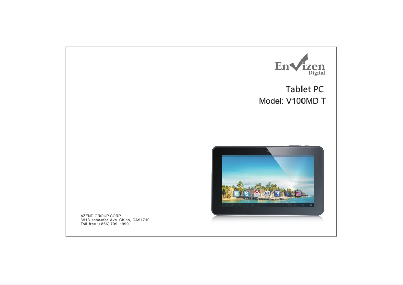 Página 1 del manual Manual de usuario Envizen Digital V100MDT