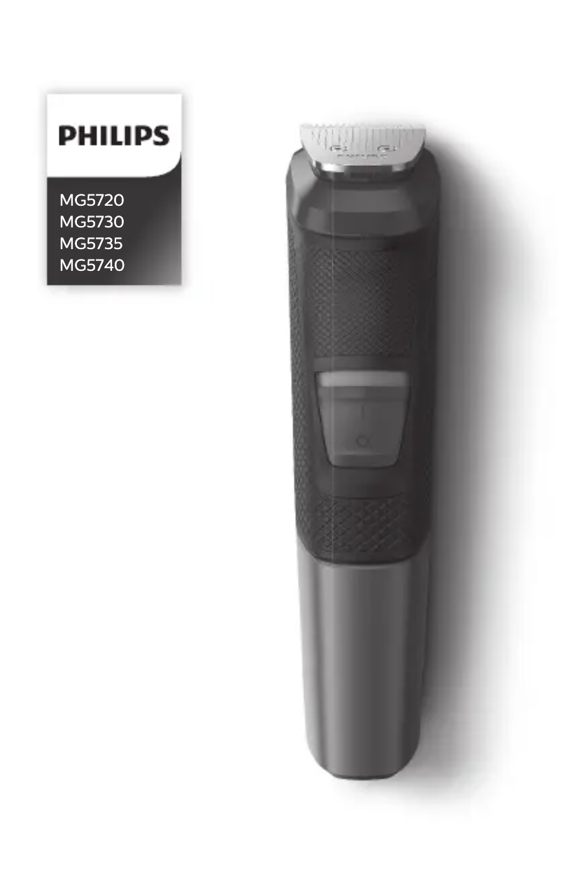 Page 1 de la notice Manuel utilisateur Philips Series 5000 MG5730