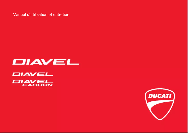 Image de la première page du manuel de l'appareil Diavel (2016)