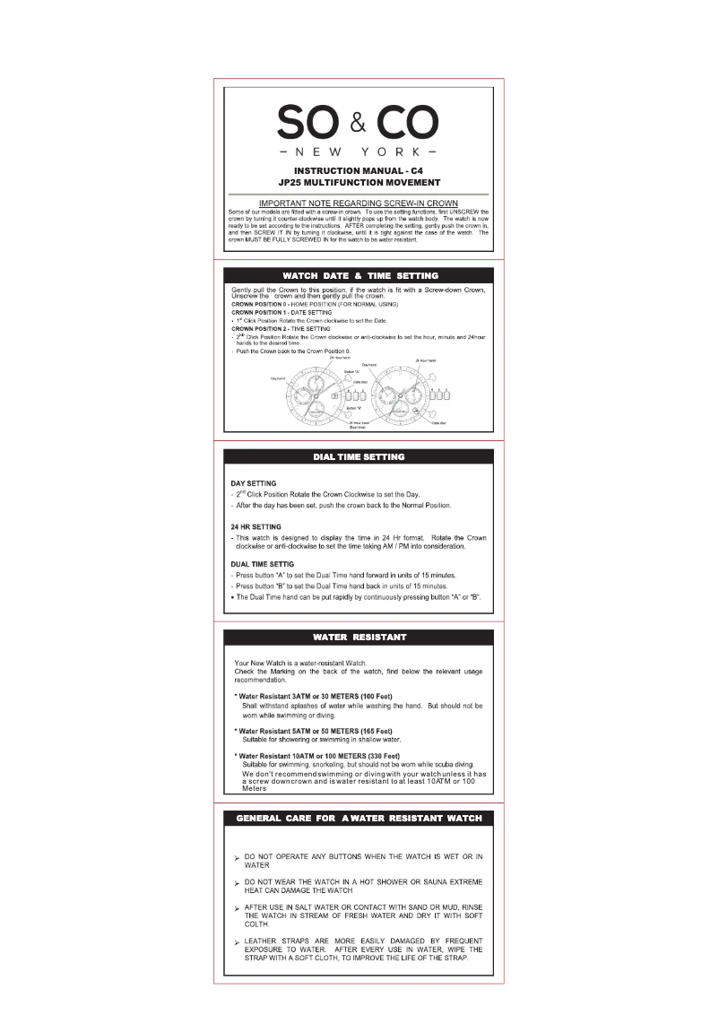 Page 1 de la notice Manuel utilisateur So & Co Madison 5064