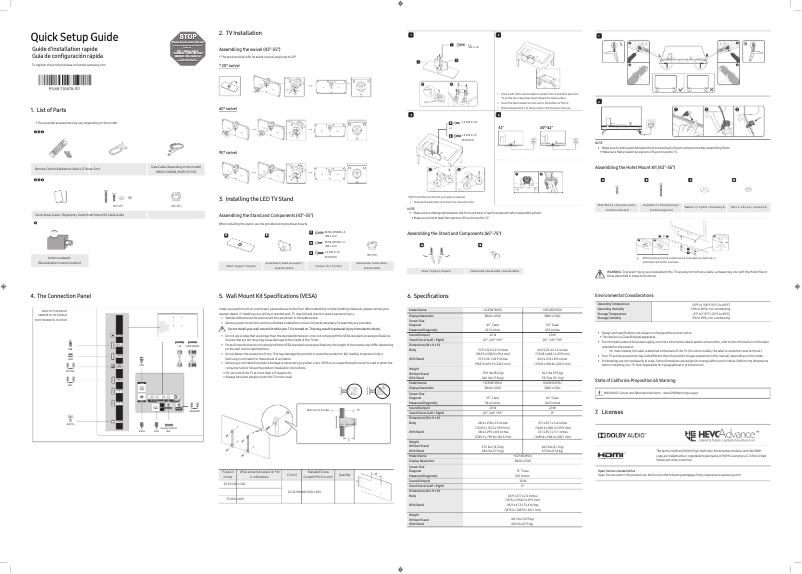 Página 1 del manual Manual de usuario Samsung HG75NT690UF