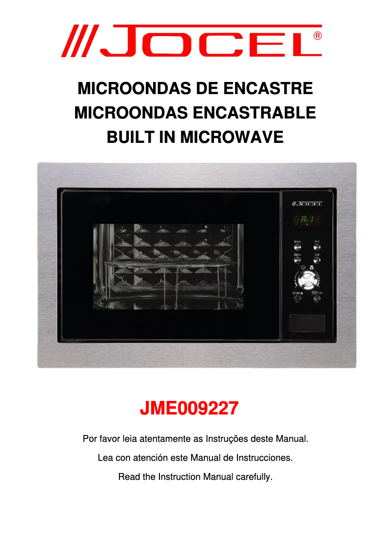 Page 1 de la notice Manuel utilisateur Jocel JME009227