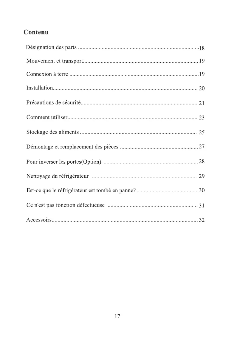 Page 1 de la notice Manuel utilisateur LG GC-269SA