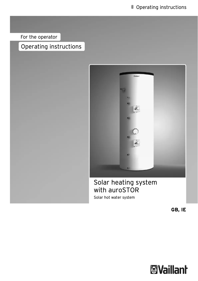 Page 1 de la notice Manuel utilisateur Vaillant AuroSTOR VIH S GB 260