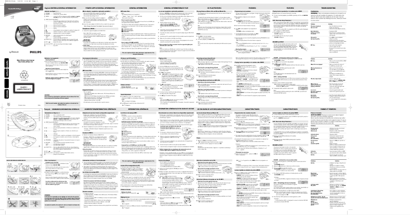 Page 1 de la notice Mode d'emploi Philips EXP221