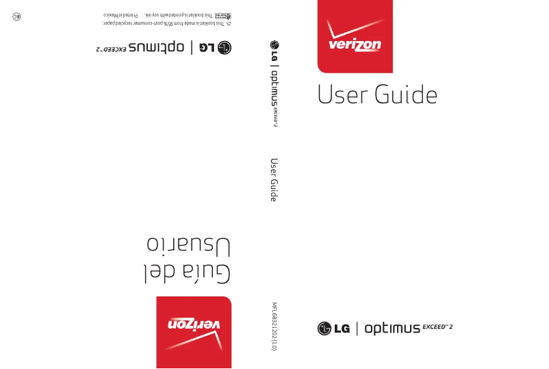 Page 1 of the manual User Manual LG Optimus Exceed 2