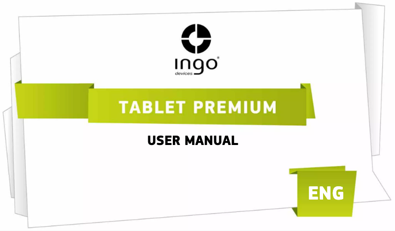 Page 1 of the manual User Manual Ingo Tablet Premium