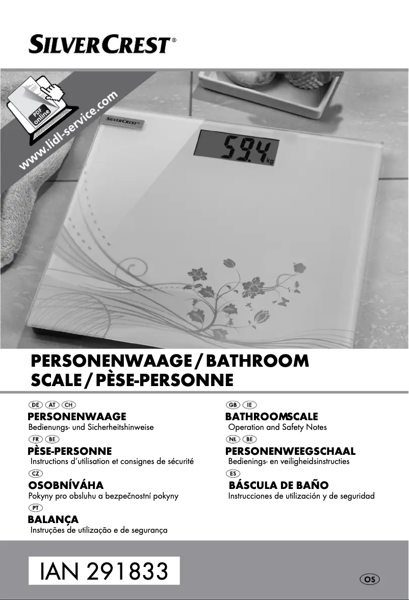 Página 1 del manual Manual de usuario SilverCrest IAN 291833