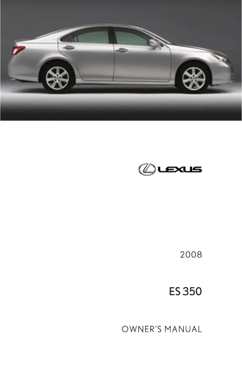 Página 1 del manual Manual de usuario Lexus ES 350 (2008)