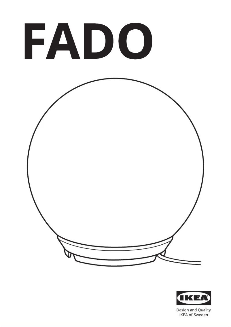 Image de la première page du manuel de l'appareil FADO 404.554.37