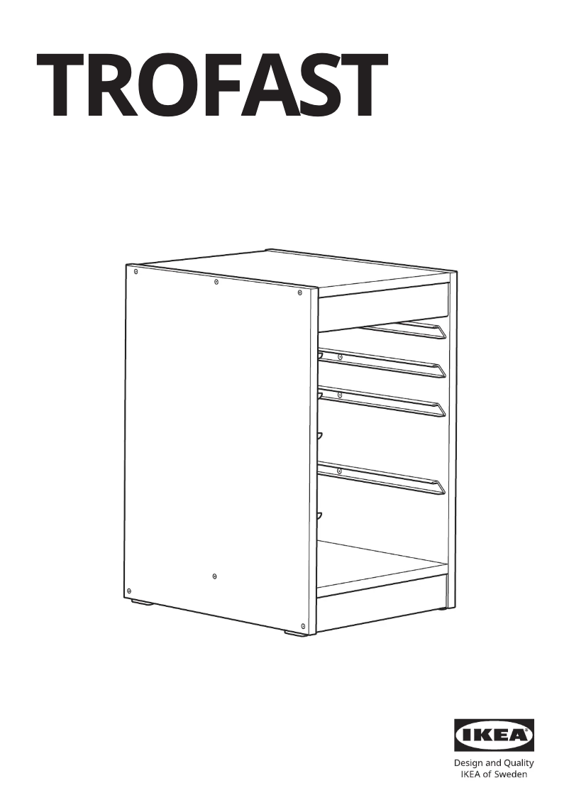 Page 1 de la notice Manuel utilisateur Ikea TROFAST 105.459.39