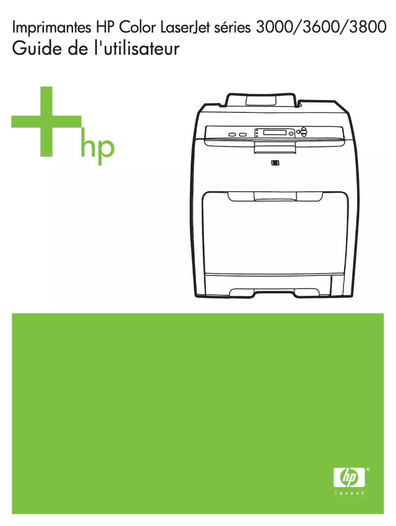 Page n°1 - Manuel utilisateur HP Color LaserJet 3000