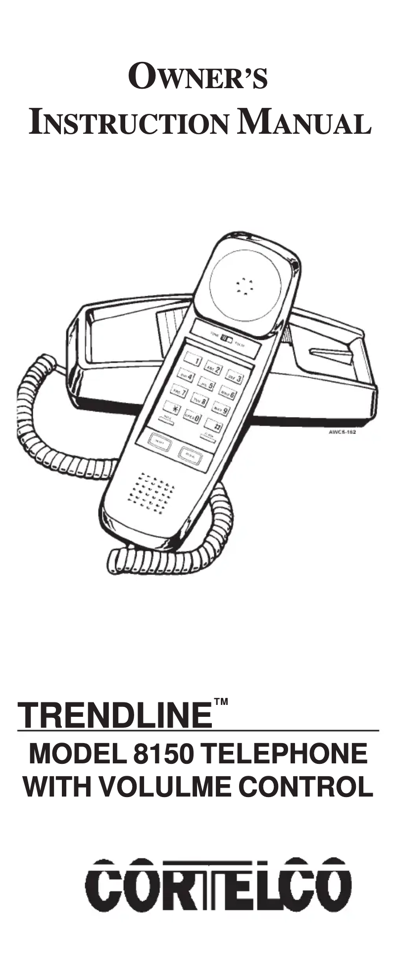 First page image of the manual for Trendline 8150