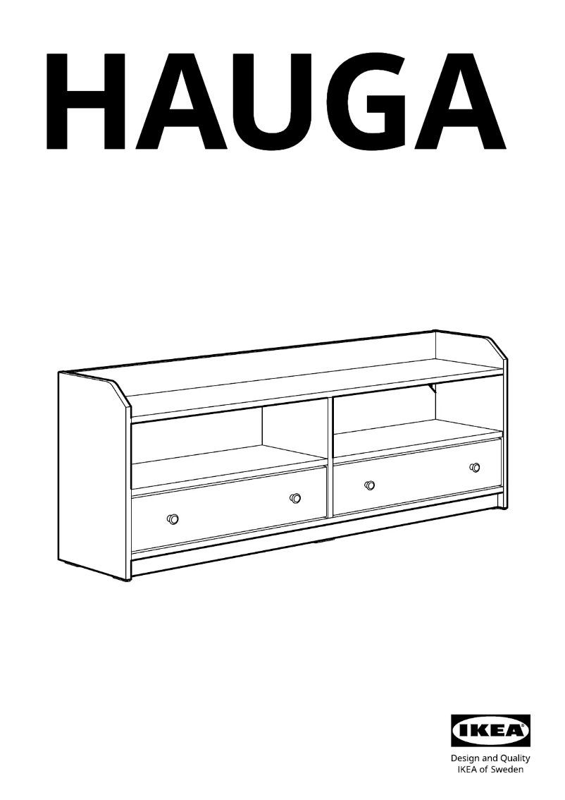 Page 1 de la notice Manuel utilisateur Ikea HAUGA 804.150.67