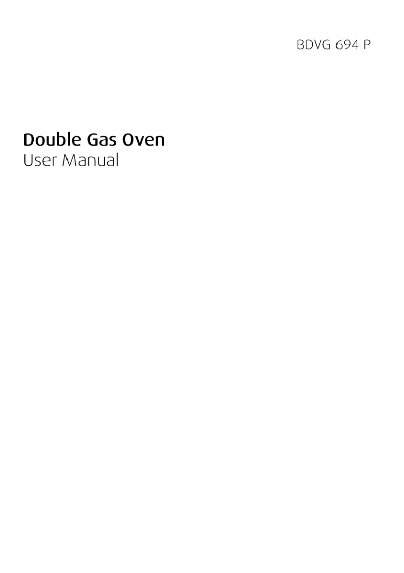 Page 1 de la notice Manuel utilisateur Beko BDVG694WP