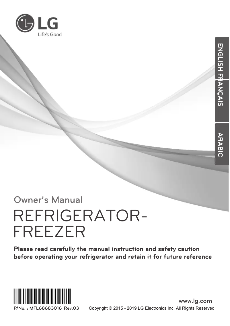 Page 1 de la notice Manuel utilisateur LG GN-C372SXCC