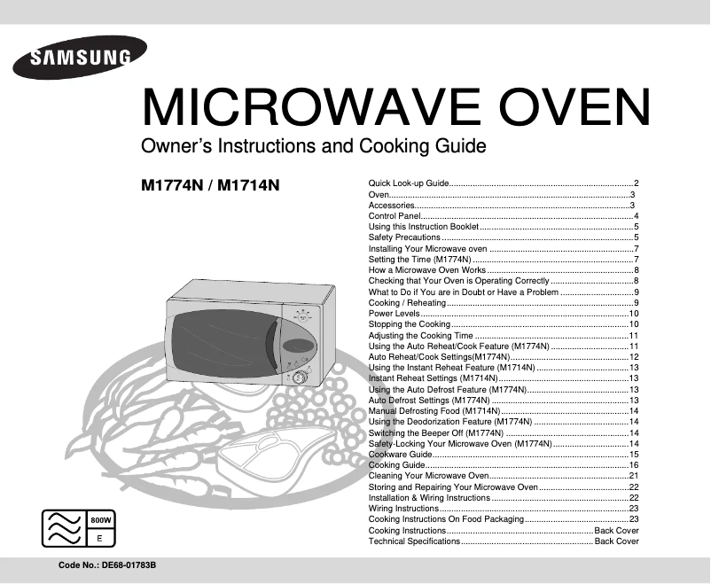 Página 1 del manual Manual de usuario Samsung M1714N-Y