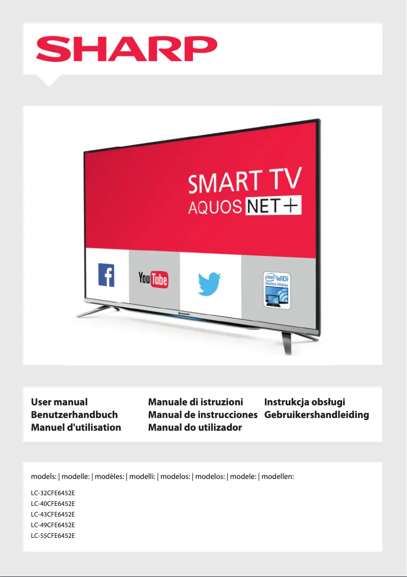 Página 1 del manual Manual de usuario Sharp LC-43CFE6452E