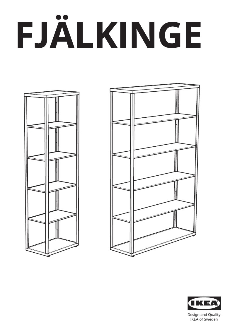 Image de la première page du manuel de l'appareil FJÄLKINGE 702.216.87